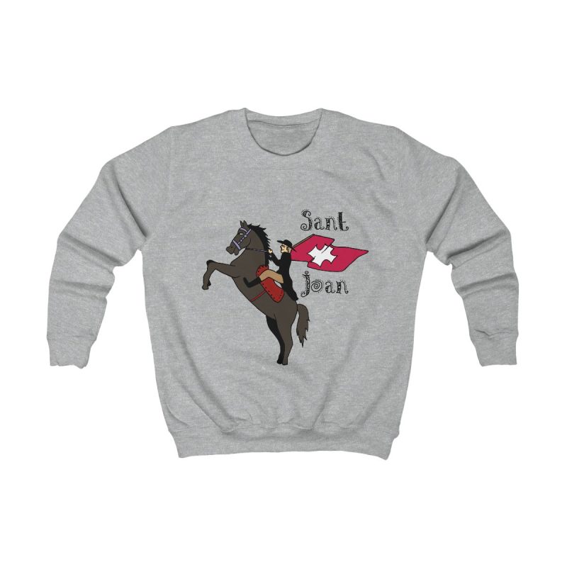 Sudadera infantil - Gris jaspeado claro - Camiseta Sant Joan