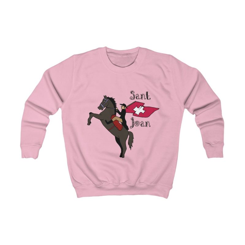 Sudadera infantil - Rosa bebe - Camiseta Sant Joan