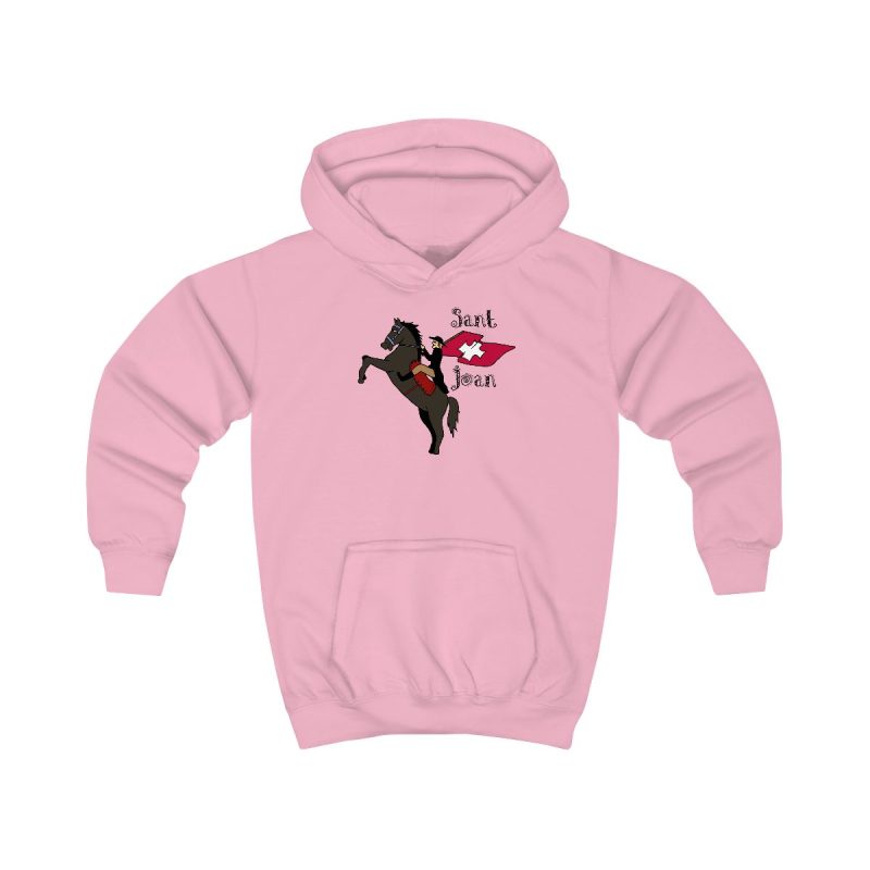 Sudadera con capucha infantil - Rosa bebe - Camiseta Sant Joan