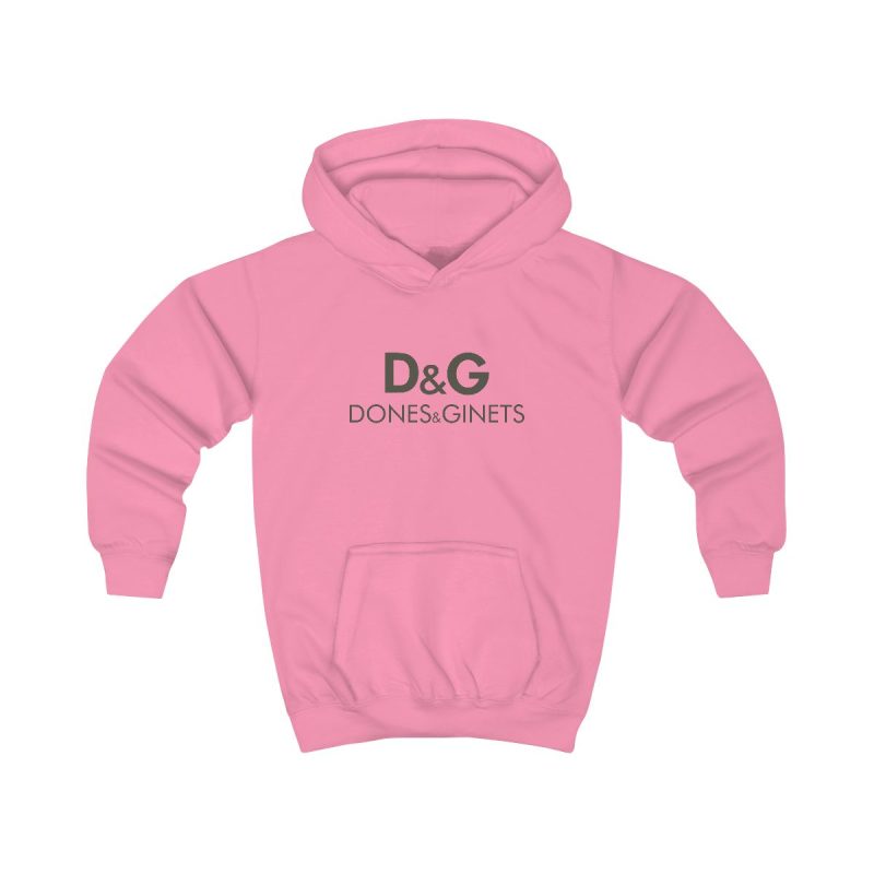 Sudadera con capucha infantil - Rosa algodon de azucar - Dones & Ginets