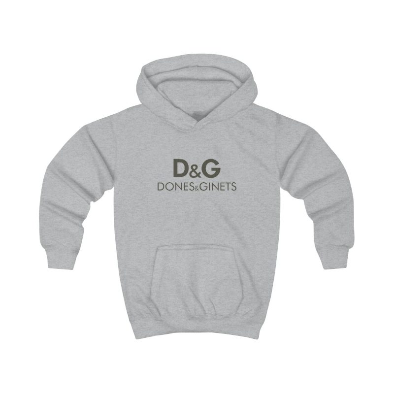 Sudadera con capucha infantil - Gris jaspeado claro - Dones & Ginets