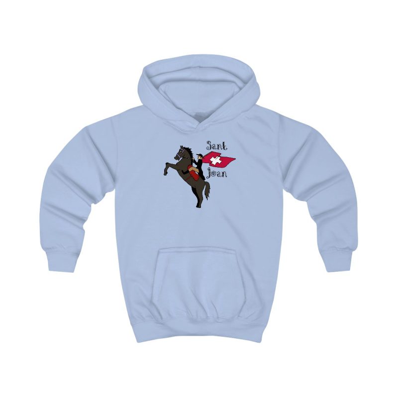 Sudadera con capucha infantil - Azul cielo - Camiseta Sant Joan