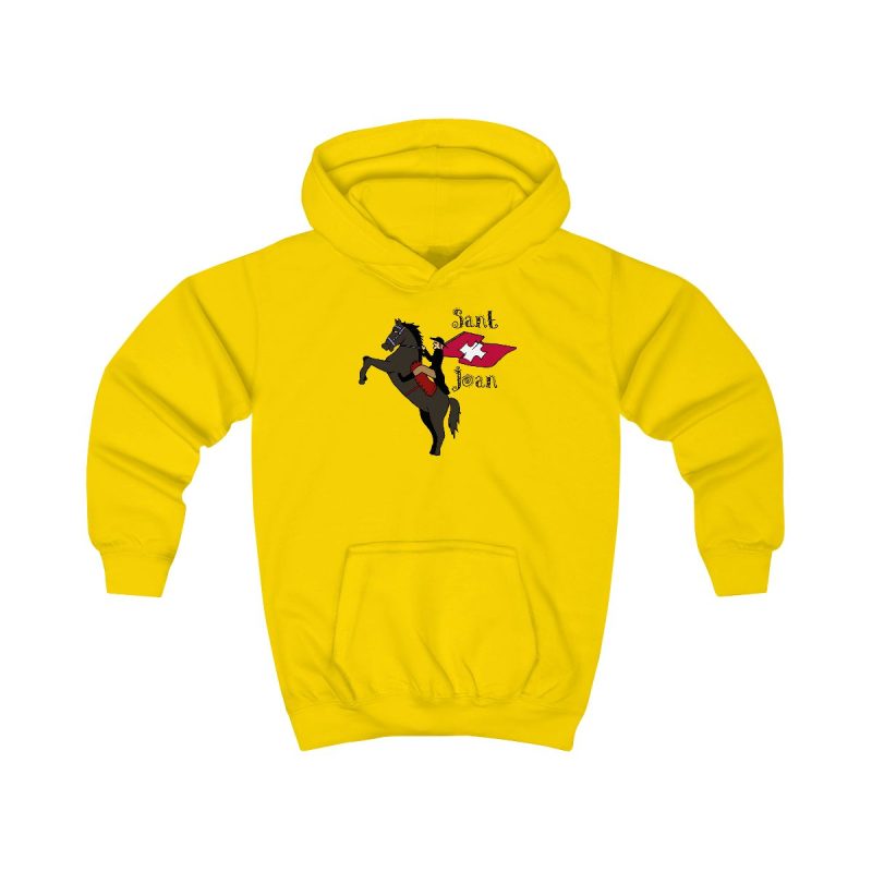 Sudadera con capucha infantil - Amarillo sol - Camiseta Sant Joan