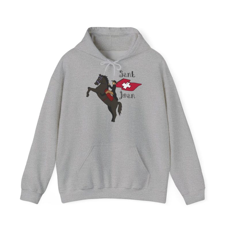 Sudadera con capucha - Gris deportivo - Camiseta Sant Joan