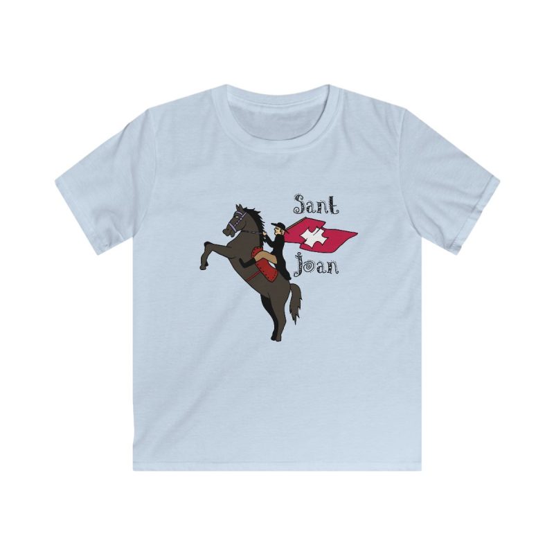 Camiseta infantil Softstyle - Azul claro - Camiseta Sant Joan