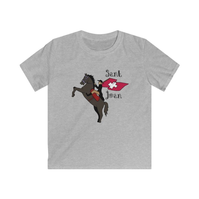 Camiseta infantil Softstyle - Gris deportivo - Camiseta Sant Joan