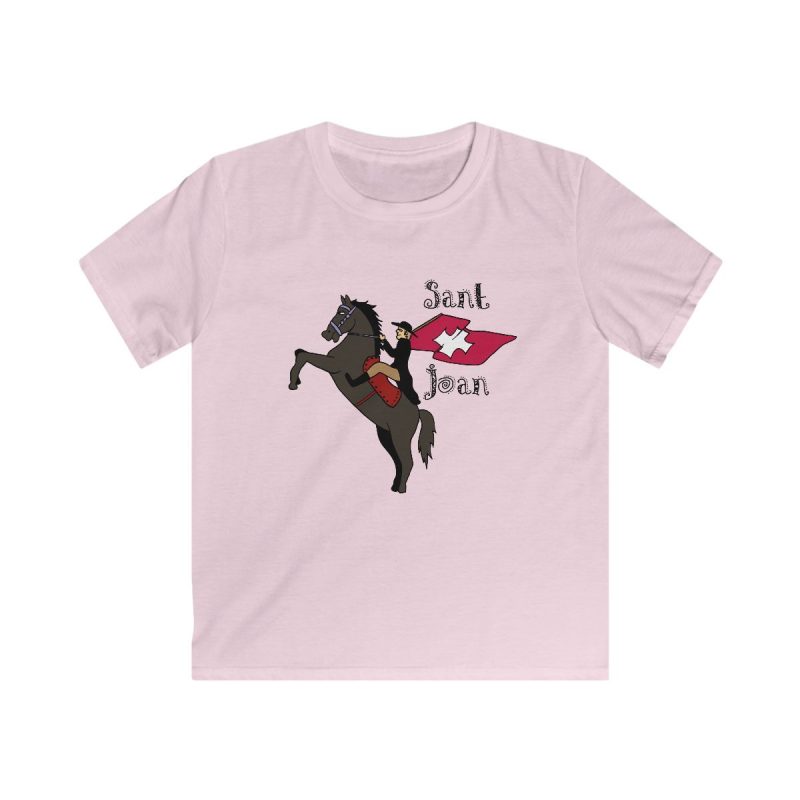 Camiseta infantil Softstyle - Rosa claro - Camiseta Sant Joan