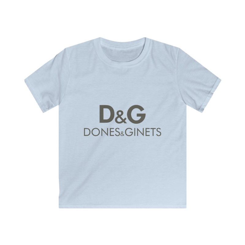 Camiseta infantil Softstyle - Azul claro - Dones & Ginets
