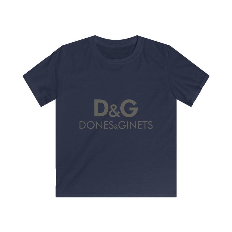 Camiseta infantil Softstyle - Azul marino - Dones & Ginets