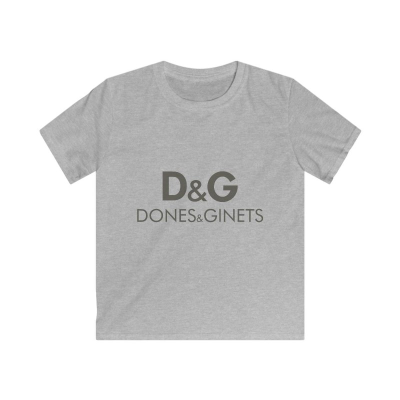Camiseta infantil Softstyle - Gris deportivo - Dones & Ginets
