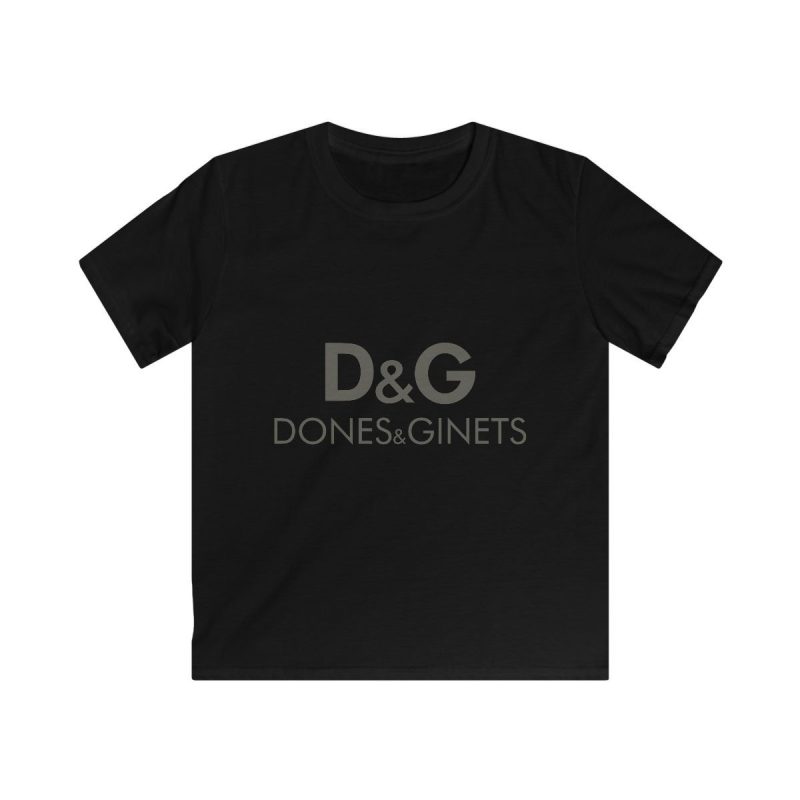 Camiseta infantil Softstyle - Negro - Dones & Ginets