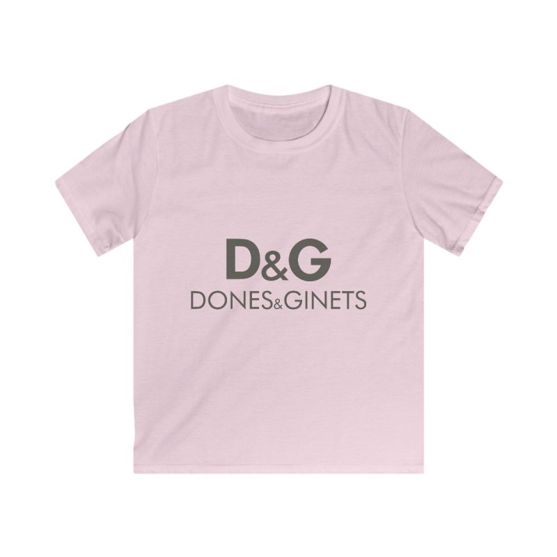 Camiseta infantil Softstyle - Rosa claro - Dones & Ginets