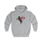 Sudadera con capucha y cremallera - Gris jaspeado claro - Camiseta Sant Joan