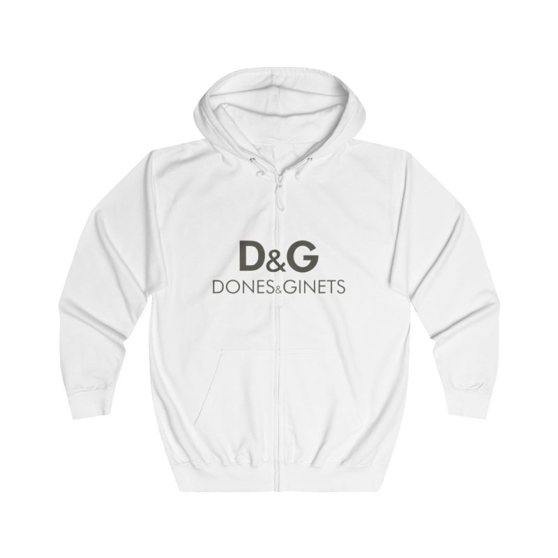 Sudadera con capucha y cremallera - Blanco artico - Dones & Ginets Sudadera con capucha y cremallera - Blanco artico - Dones & Ginets