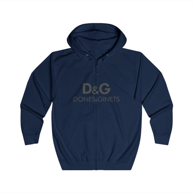 Sudadera con capucha y cremallera - Azul marino Oxford - Dones & Ginets