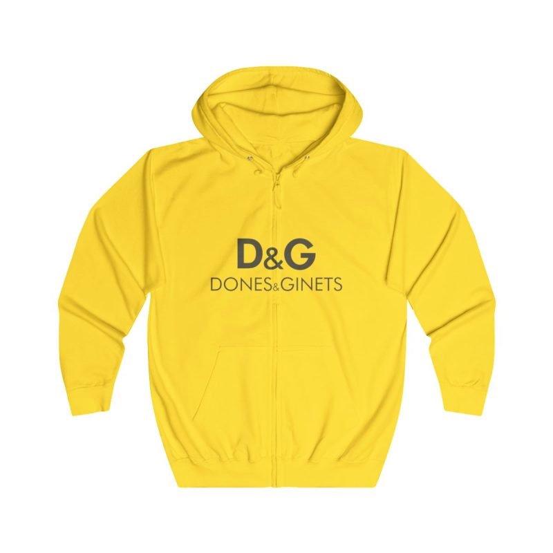 Sudadera con capucha y cremallera - Amarillo sol - Dones & Ginets