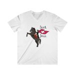 Camiseta hombre entallada cuello de pico - Blanco - Camiseta Sant Joan