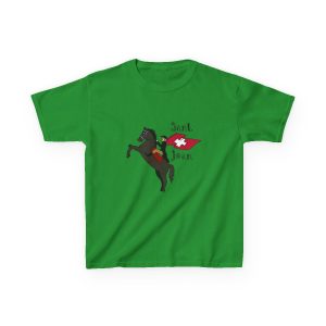 Camiseta infantil algodon grueso - Verde irlandes - Camiseta Sant Joan