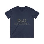 Camiseta hombre entallada cuello de pico - Azul marino - Dones & Ginets