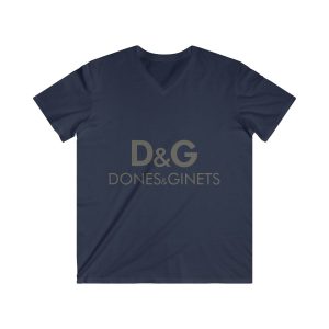 Camiseta hombre entallada cuello de pico - Azul marino - Dones & Ginets
