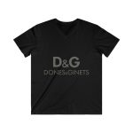 Camiseta hombre entallada cuello de pico - Negro - Dones & Ginets