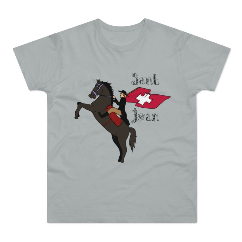Camiseta hombre punto liso - Gris Pacifico - Camiseta Sant Joan