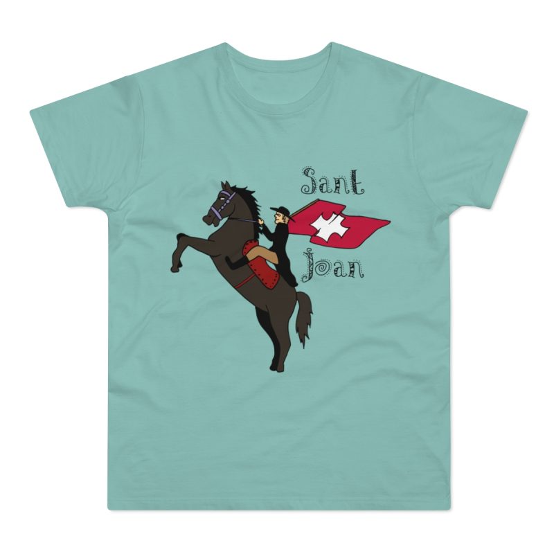 Camiseta hombre punto liso - Verde menta - Camiseta Sant Joan