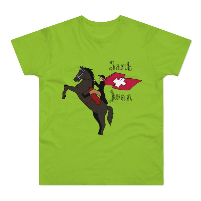 Camiseta hombre punto liso - Verde orquidea - Camiseta Sant Joan