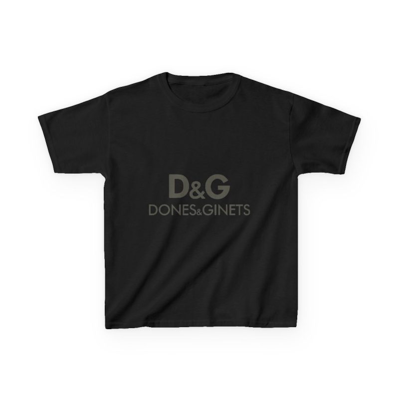 Camiseta infantil algodon grueso - Negro - Dones & Ginets