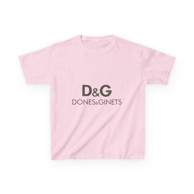 Camiseta infantil algodon grueso - Rosa claro - Dones & Ginets