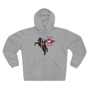 Sudadera capucha con cremallera premium - Gris jaspeado claro - Camiseta Sant Joan