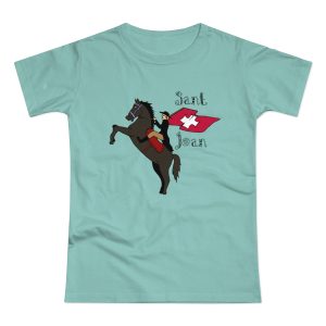 Camiseta mujer punto liso - Verde menta - Camiseta Sant Joan
