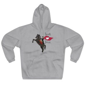 Sudadera con capucha cerrada - Gris jaspeado claro - Camiseta Sant Joan