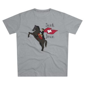 Camiseta hombre corte moderno - Gris Oxford claro - Camiseta Sant Joan