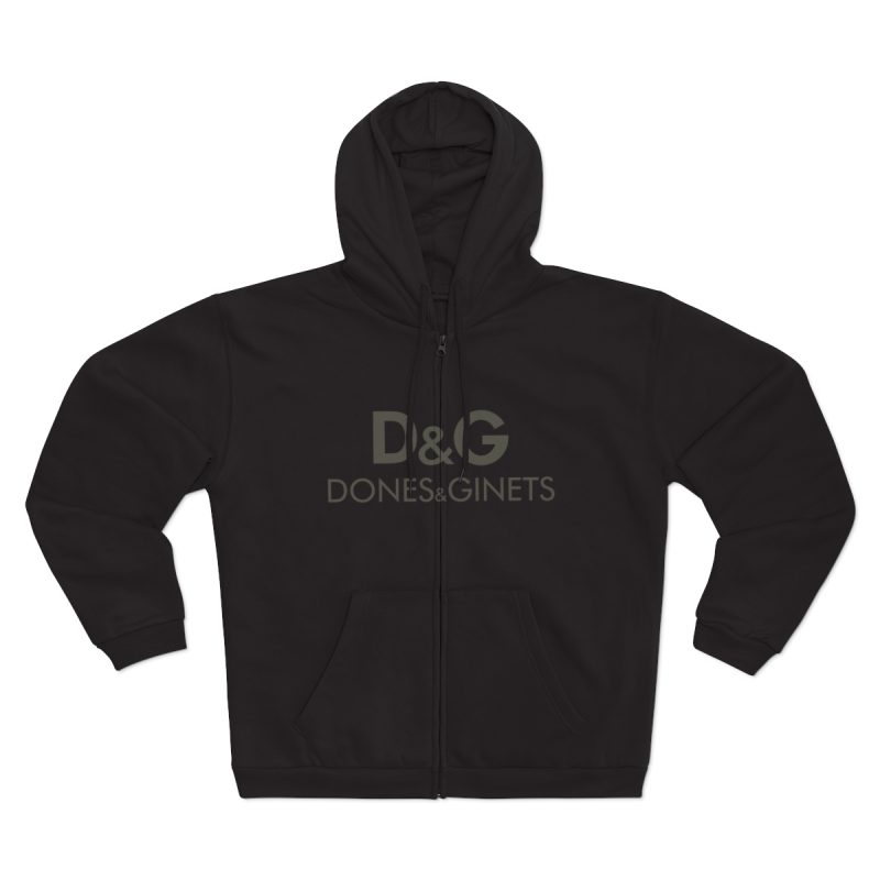 Sudadera capucha con cremallera premium - Negro - Dones & Ginets Sudadera capucha con cremallera premium - Negro - Dones & Ginets