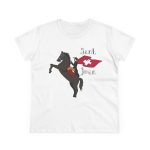 Camiseta mujer algodon medio - Blanco - Camiseta Sant Joan