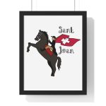 Poster enmarcado vertical - Negro - Camiseta Sant Joan
