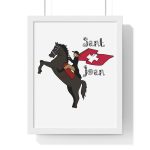 Poster enmarcado vertical - Blanco - Camiseta Sant Joan