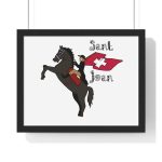 Poster enmarcado horizontal - Negro - Camiseta Sant Joan Poster enmarcado horizontal - Negro - Camiseta Sant Joan