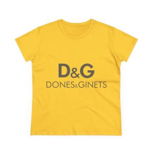Camiseta mujer algodon medio - Amarillo margarita - Dones & Ginets