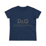 Camiseta mujer algodon medio - Azul marino - Dones & Ginets