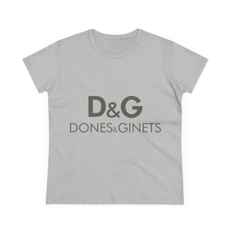 Camiseta mujer algodon medio - Gris deportivo - Dones & Ginets