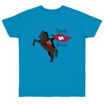 Camiseta punto liso - Azul atolon - Camiseta Sant Joan