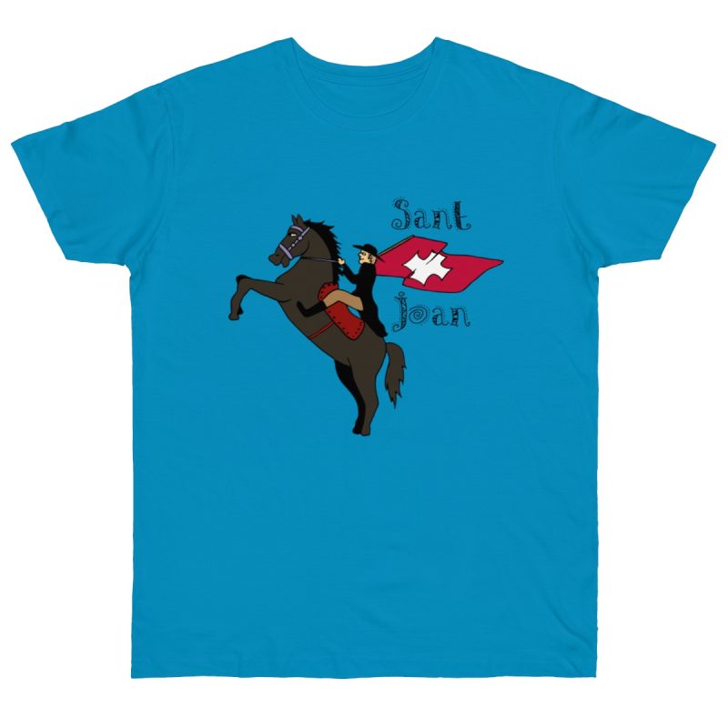 Camiseta punto liso - Azul atolon - Camiseta Sant Joan