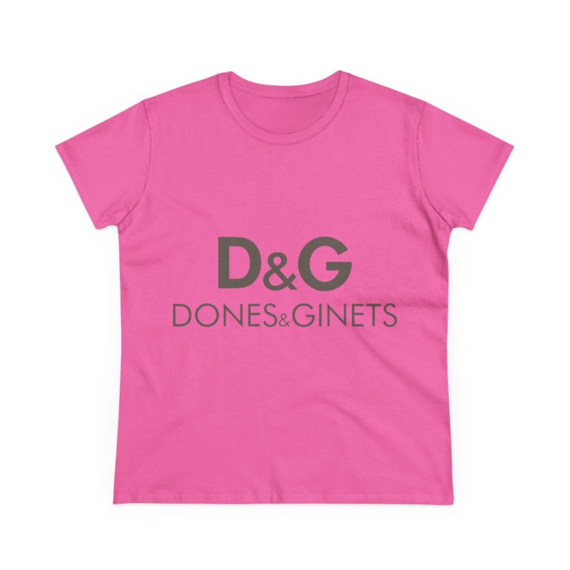 Camiseta mujer algodon medio - Rosa azalea - Dones & Ginets