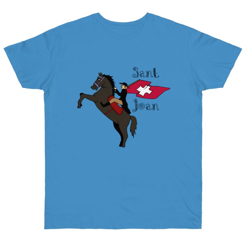 Camiseta punto liso - Azul celeste - Camiseta Sant Joan