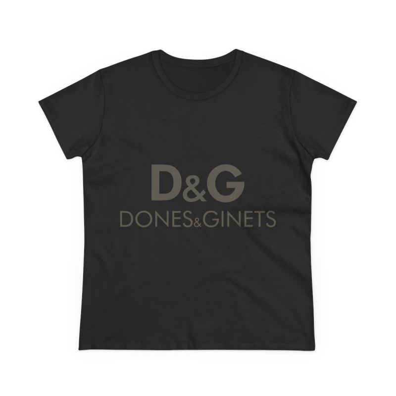 Camiseta mujer algodon medio - Negro - Dones & Ginets