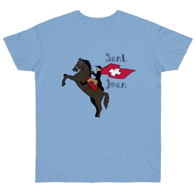 Camiseta punto liso - Azul cielo - Camiseta Sant Joan