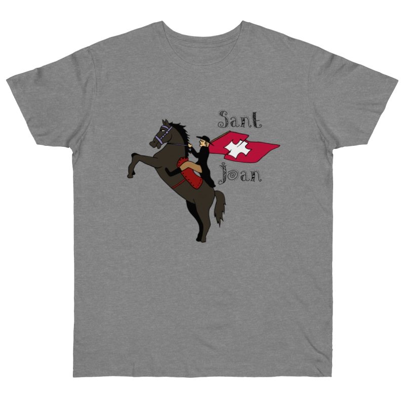 Camiseta punto liso - Gris deportivo jaspeado - Camiseta Sant Joan