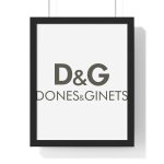 Poster enmarcado vertical - Negro - Dones & Ginets